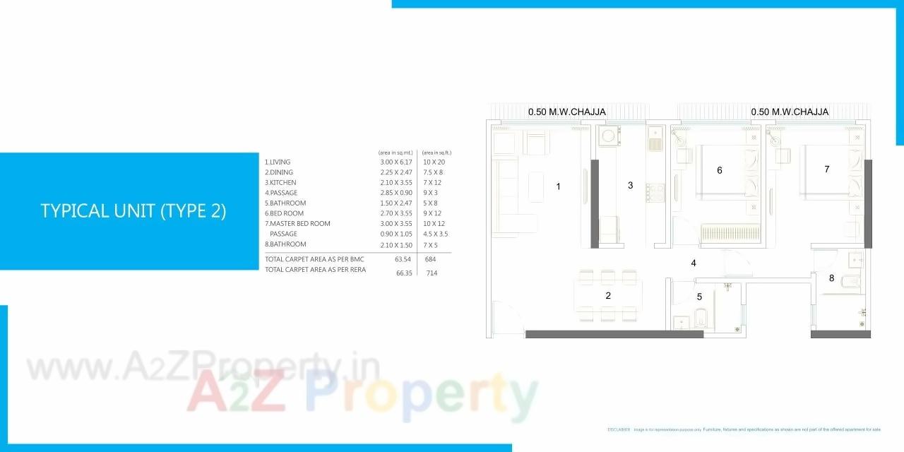 Layout of real estate project Winspace Amelio located at Andheri, MumbaiSuburban, Maharashtra