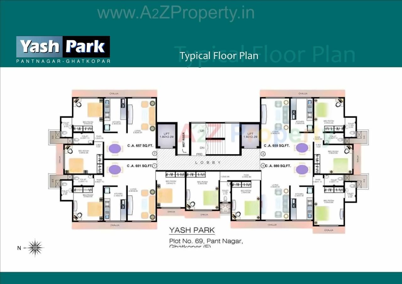 Layout of real estate project Yashaswati Chs Ltd located at Kurla, MumbaiSuburban, Maharashtra