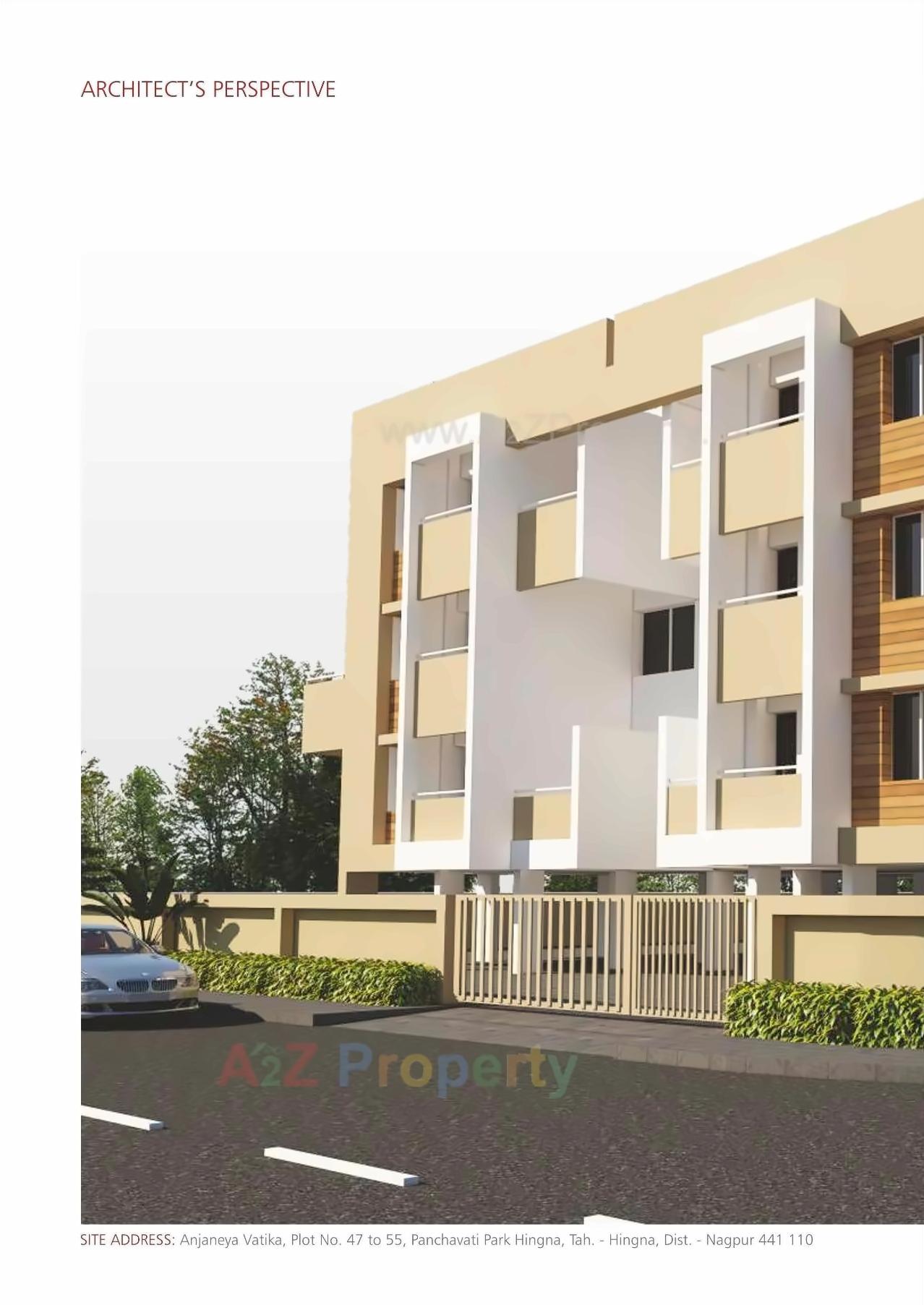 3D Elevation of real estate project Anjaneya Vatika located at Hingna, Nagpur, Maharashtra