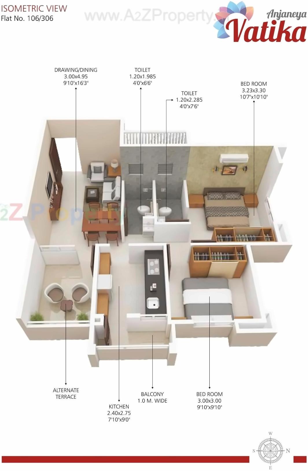 Layout of real estate project Anjaneya Vatika located at Hingna, Nagpur, Maharashtra