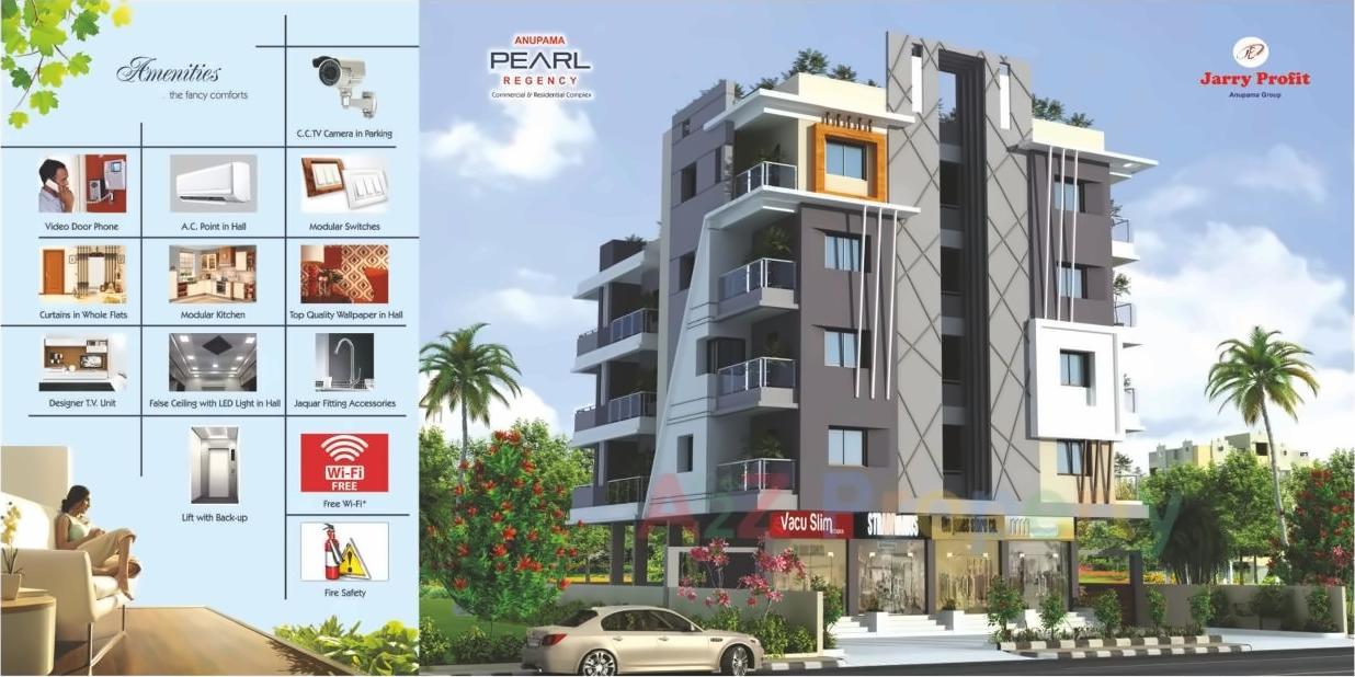 3D Elevation of real estate project Anupama Pearl Regency located at Nagpur-m-corp, Nagpur, Maharashtra