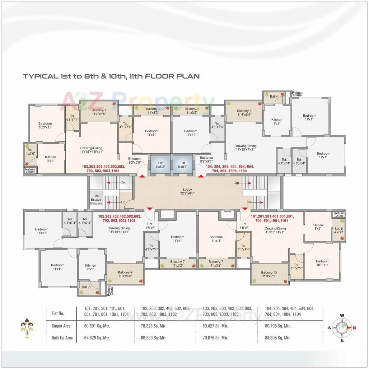Layout of real estate project Atharva Nagari located at Pipla, Nagpur, Maharashtra