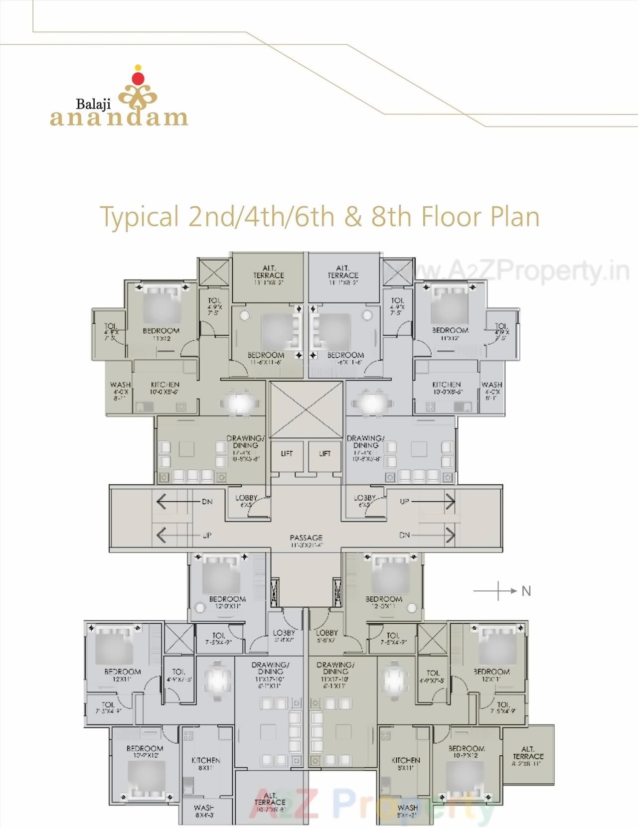 Layout of real estate project Balaji Anandam located at Nagpur-m-corp, Nagpur, Maharashtra