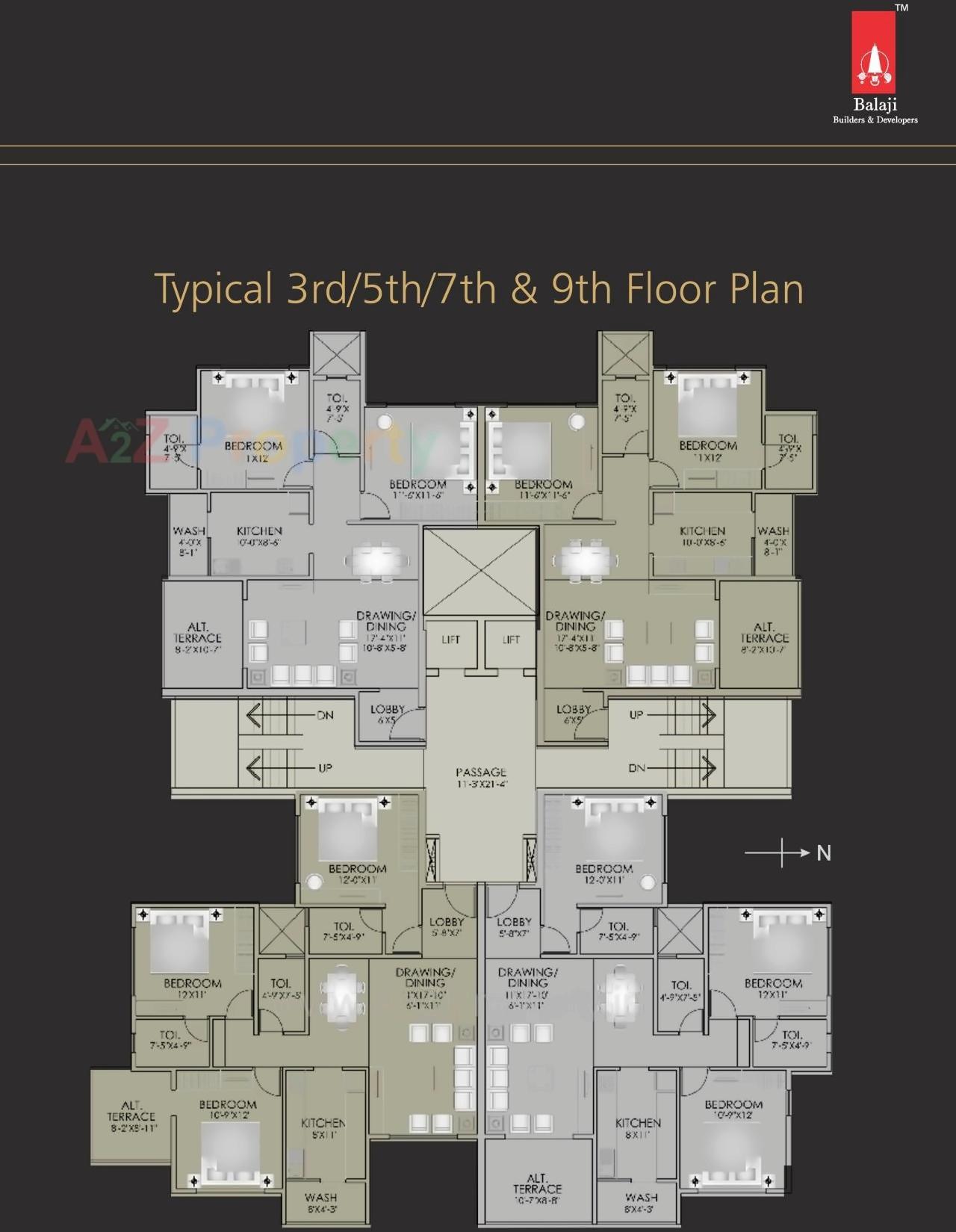 Layout of real estate project Balaji Anandam located at Nagpur-m-corp, Nagpur, Maharashtra