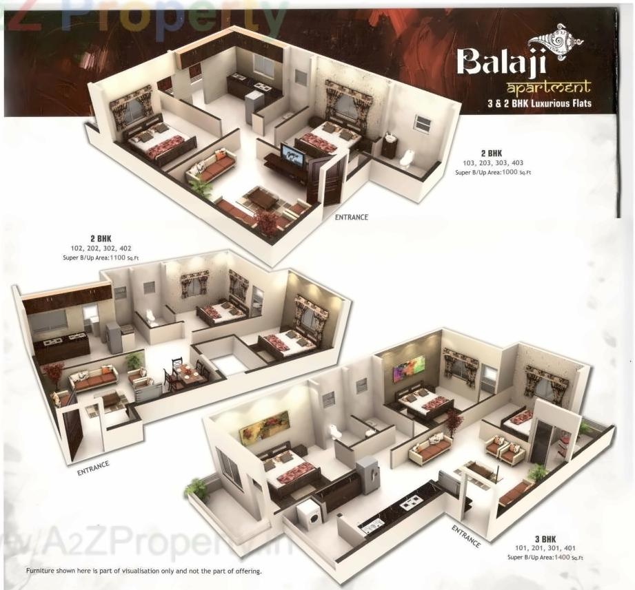 Layout of real estate project Balaji Apartments located at Nagpur-m-corp, Nagpur, Maharashtra