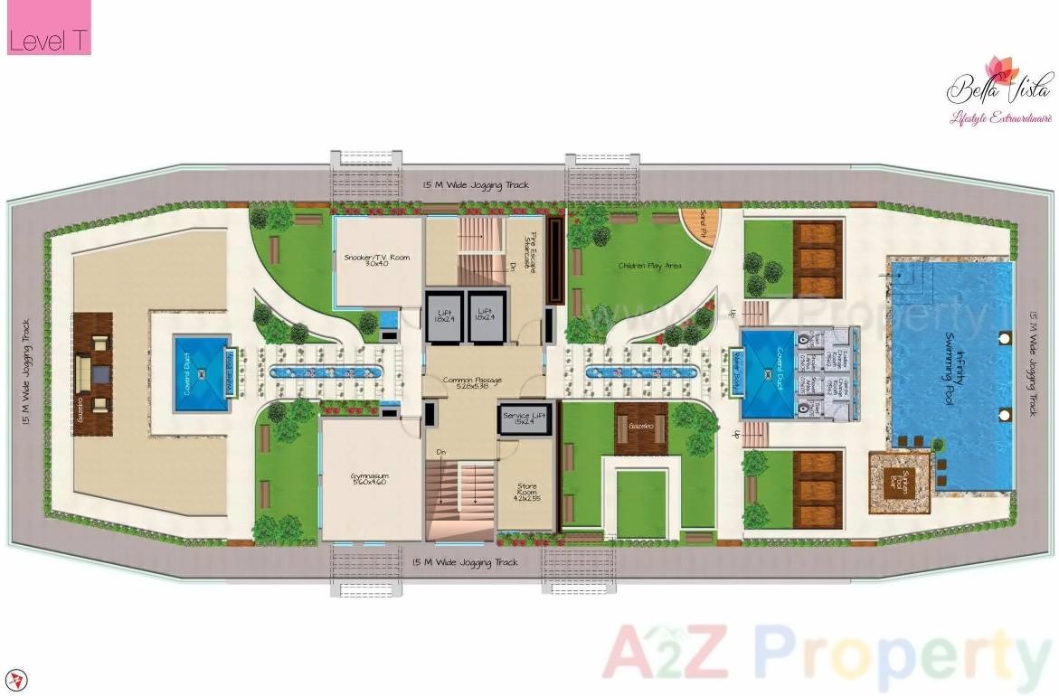 Layout of real estate project Bella Vista located at Nagpur-m-corp, Nagpur, Maharashtra
