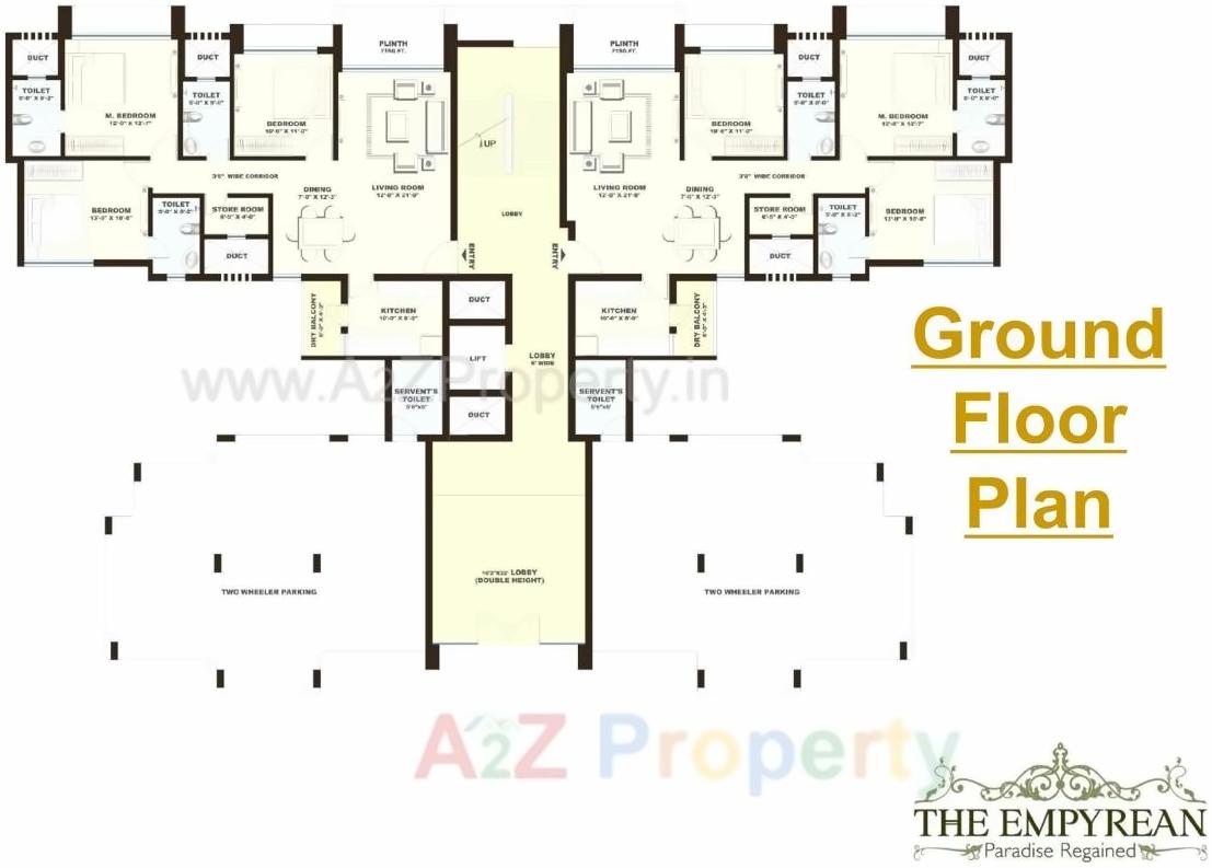 Layout of real estate project Daffodil Highs, Unity Studio Apartments Eternity Villa located at Kothewada, Nagpur, Maharashtra