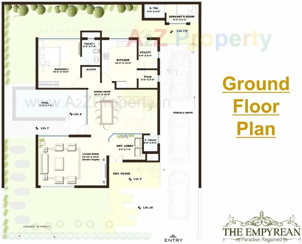 Layout of real estate project Daffodil Highs, Unity Studio Apartments Eternity Villa located at Kothewada, Nagpur, Maharashtra