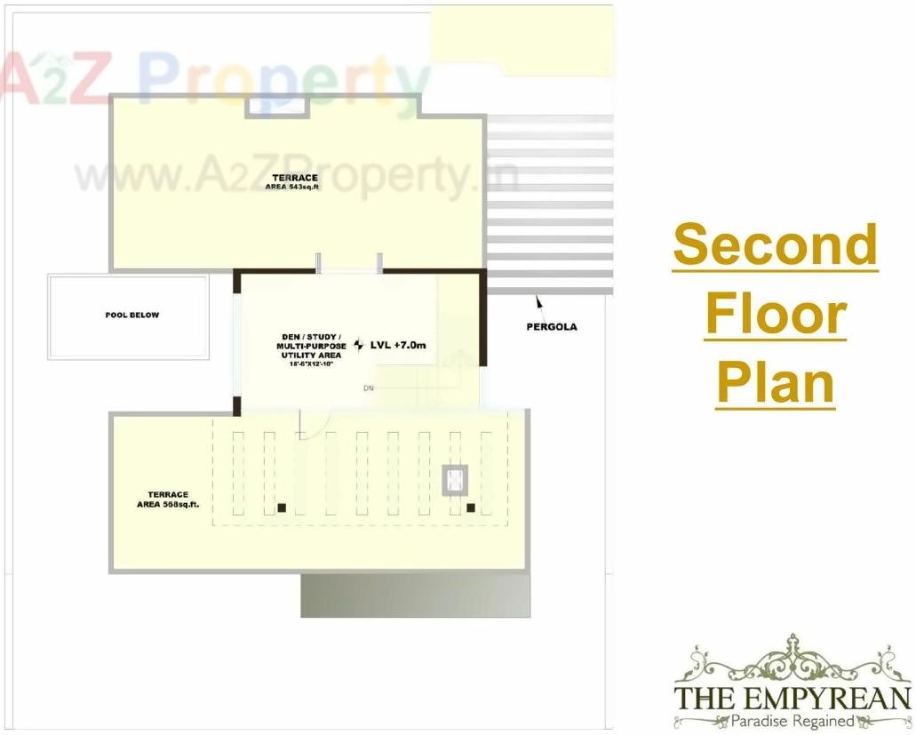 Layout of real estate project Daffodil Highs, Unity Studio Apartments Eternity Villa located at Kothewada, Nagpur, Maharashtra