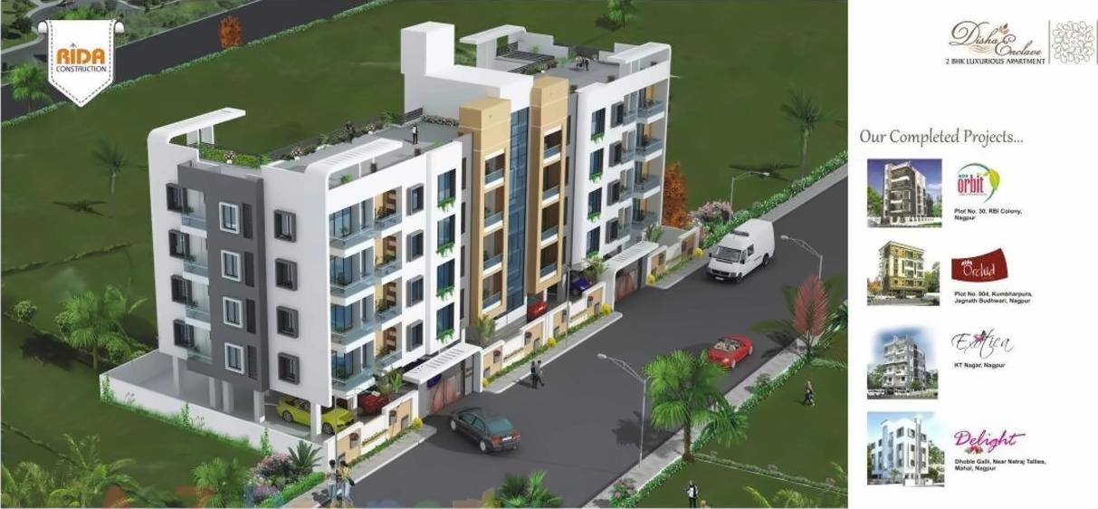 3D Elevation of real estate project Disha Enclave located at Nagpur-m-corp, Nagpur, Maharashtra