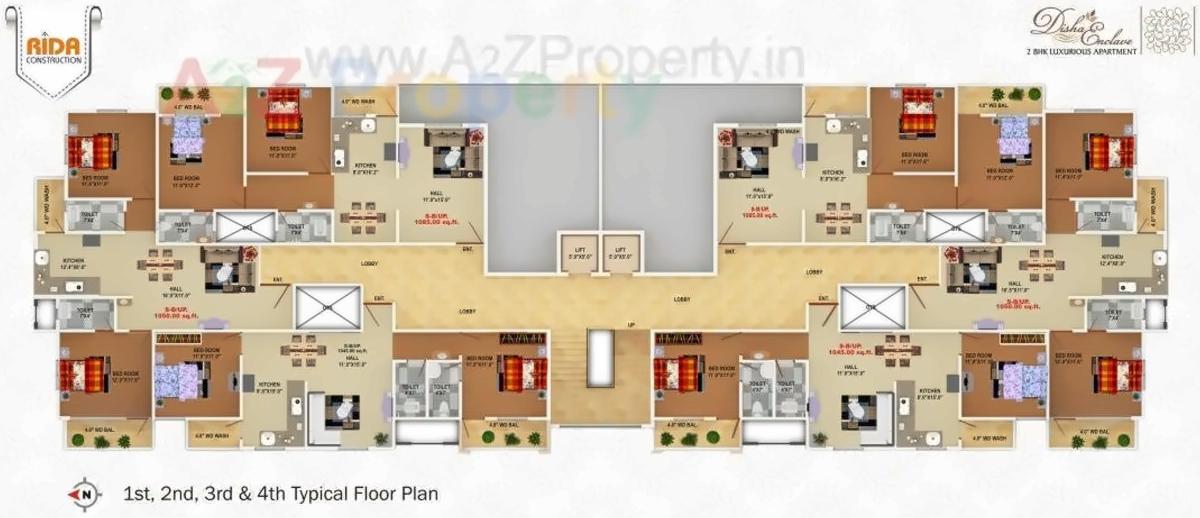 Layout of real estate project Disha Enclave located at Nagpur-m-corp, Nagpur, Maharashtra
