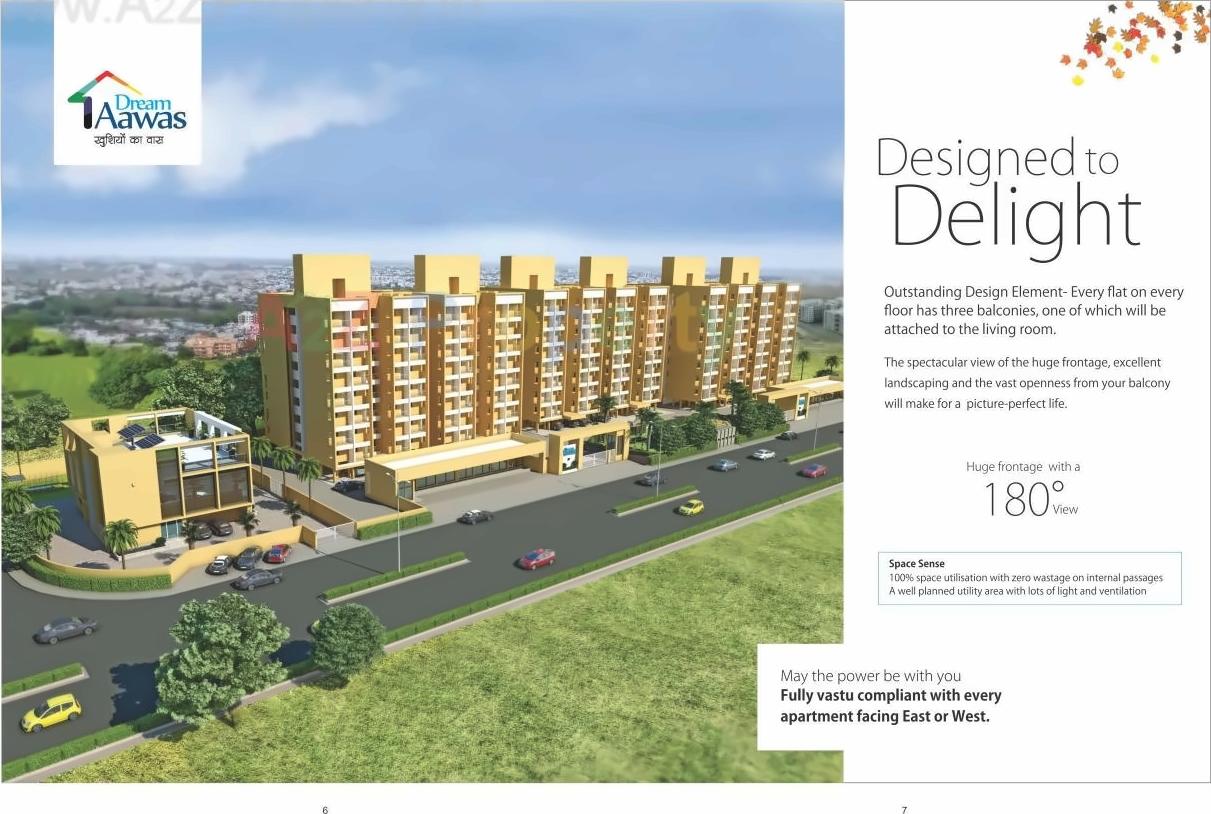 3D Elevation of real estate project Dream Aawas located at Shankarpur, Nagpur, Maharashtra