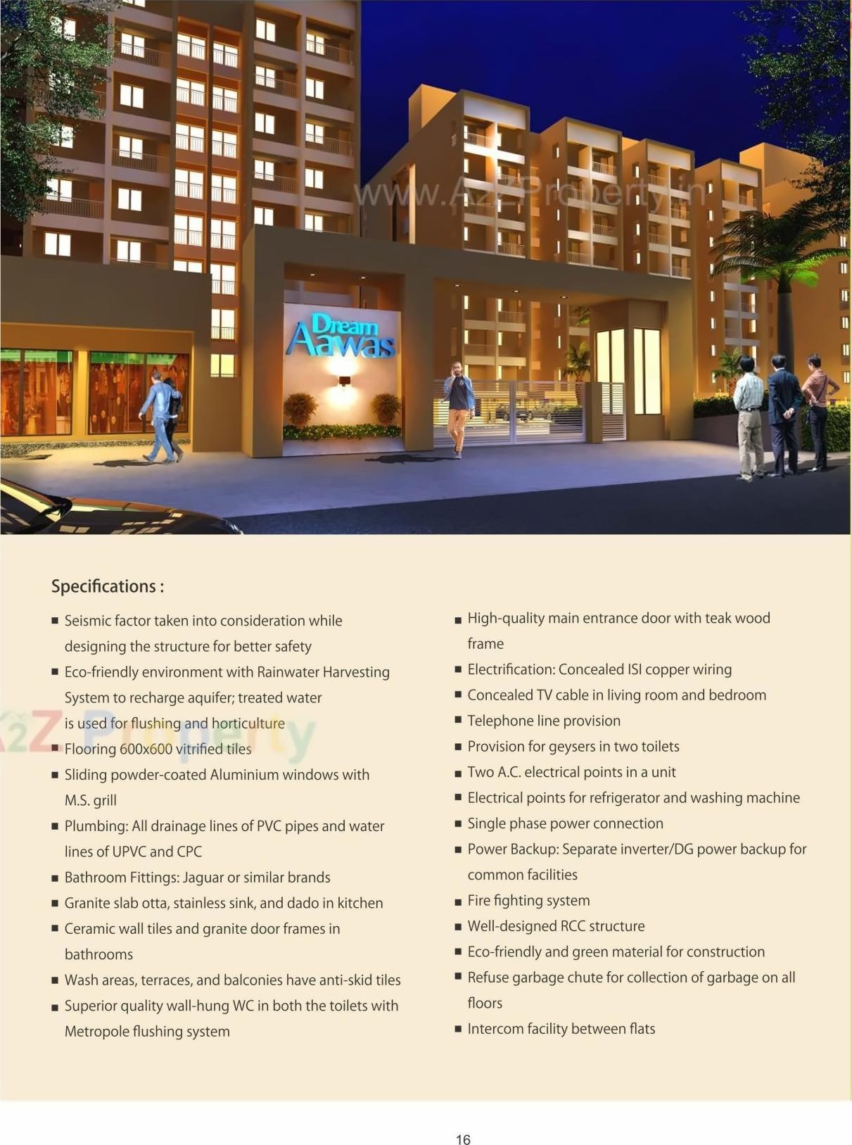 3D Elevation of real estate project Dream Aawas located at Shankarpur, Nagpur, Maharashtra