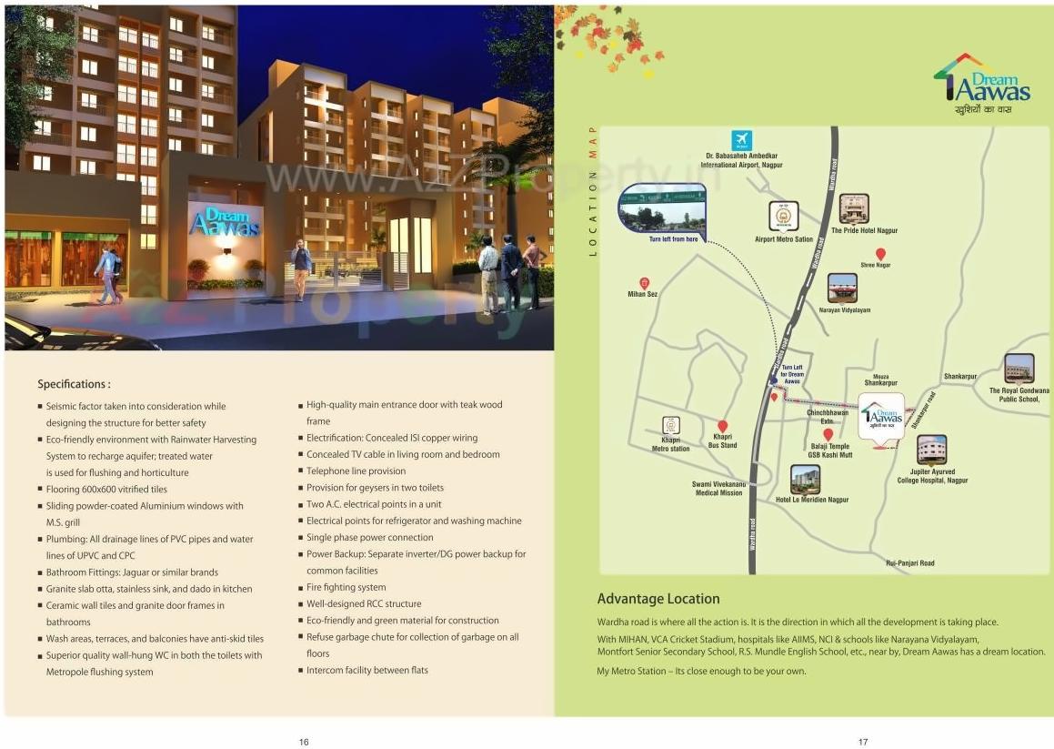  of real estate project Dream Aawas located at Shankarpur, Nagpur, Maharashtra