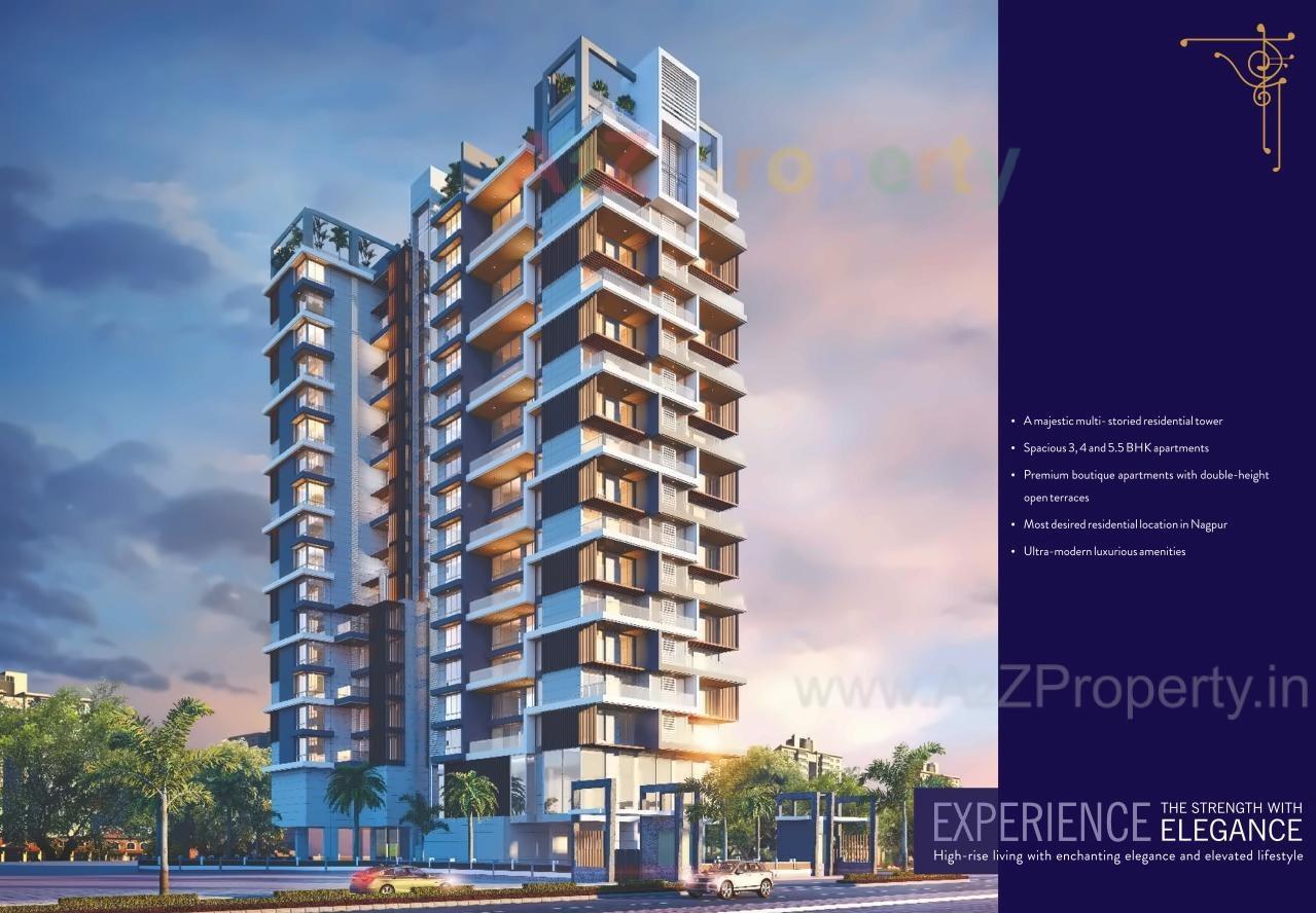 3D Elevation of real estate project Embassy located at Nagpur-m-corp, Nagpur, Maharashtra