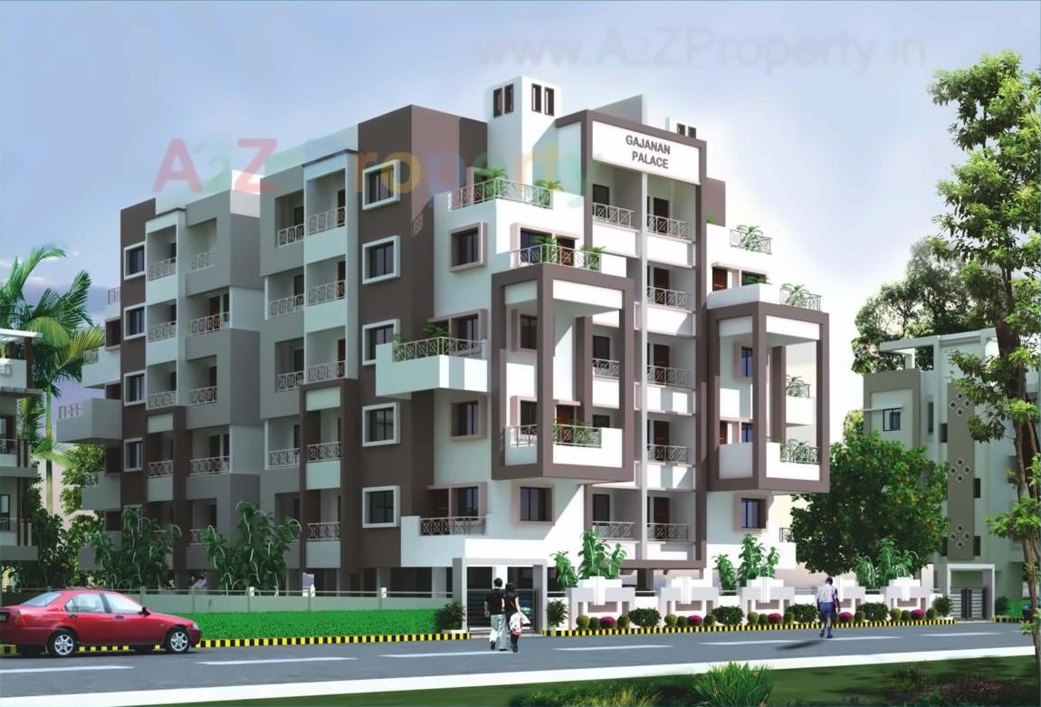 3D Elevation of real estate project Gajanan Palace located at Nagpur-m-corp, Nagpur, Maharashtra