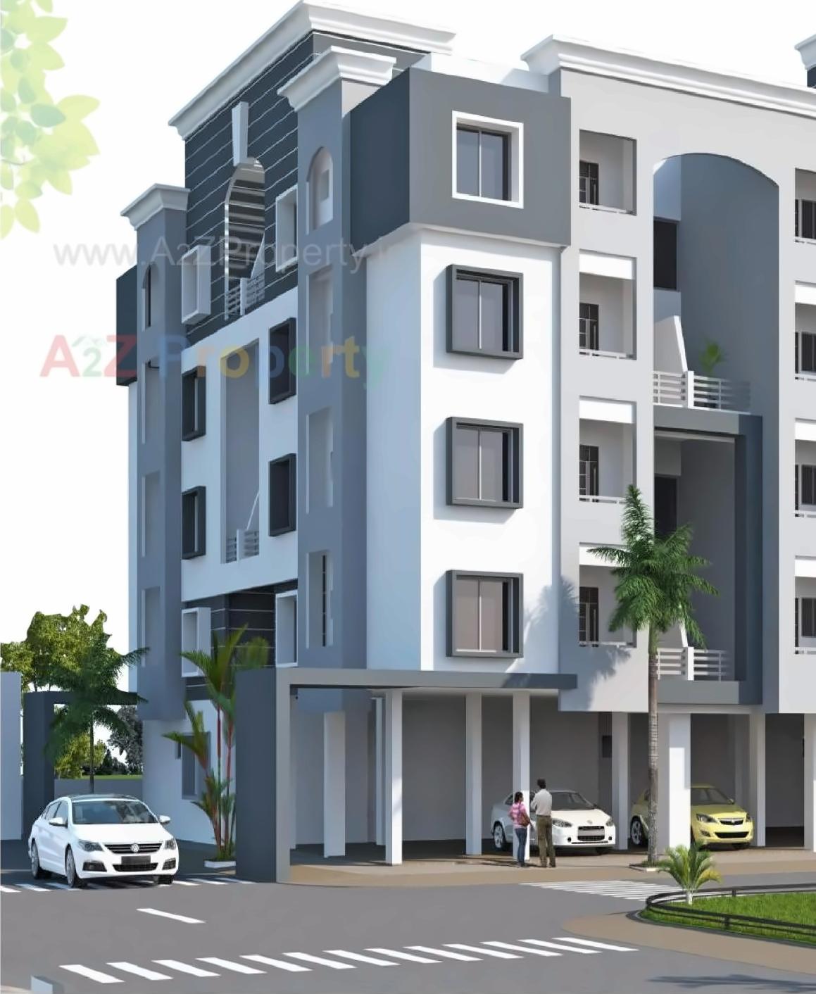 3D Elevation of real estate project Greenfield located at Wanadongri, Nagpur, Maharashtra