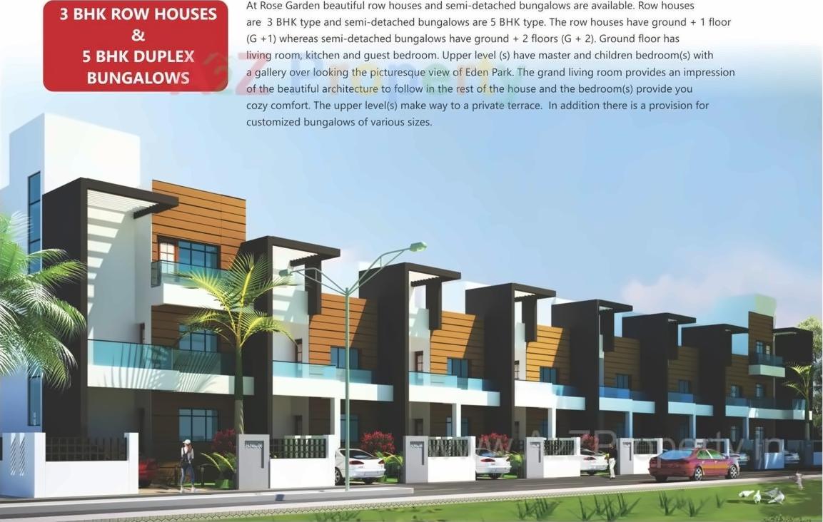 3D Elevation of real estate project Hibiscus Garden located at Gawasi-manapur, Nagpur, Maharashtra