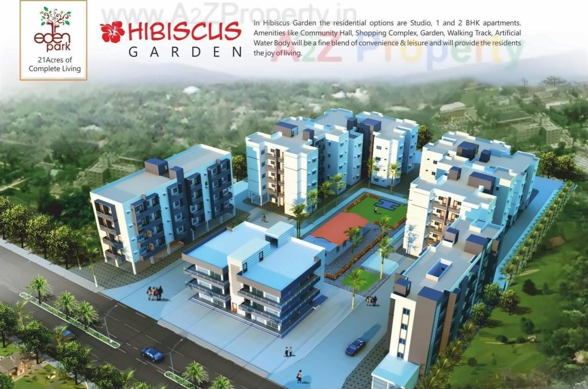 3D Elevation of real estate project Hibiscus Garden located at Gawasi-manapur, Nagpur, Maharashtra