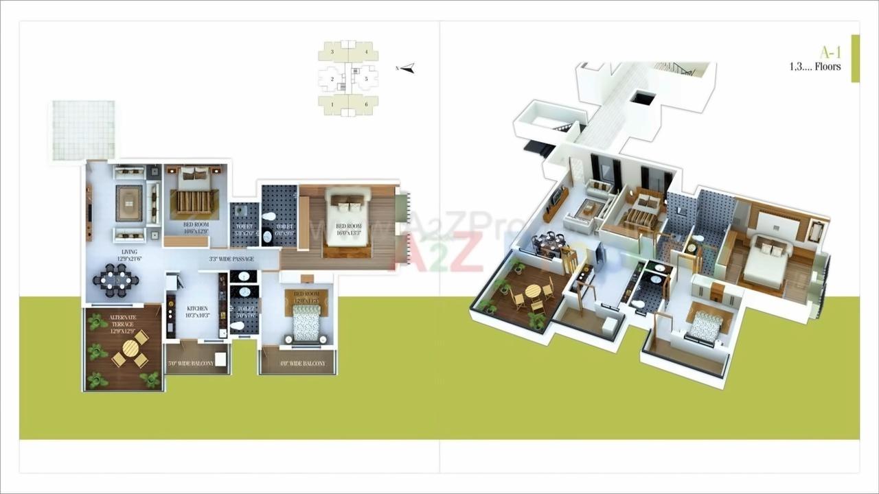 Layout of real estate project Janai   Balaji Apartments located at Nagpur-m-corp, Nagpur, Maharashtra