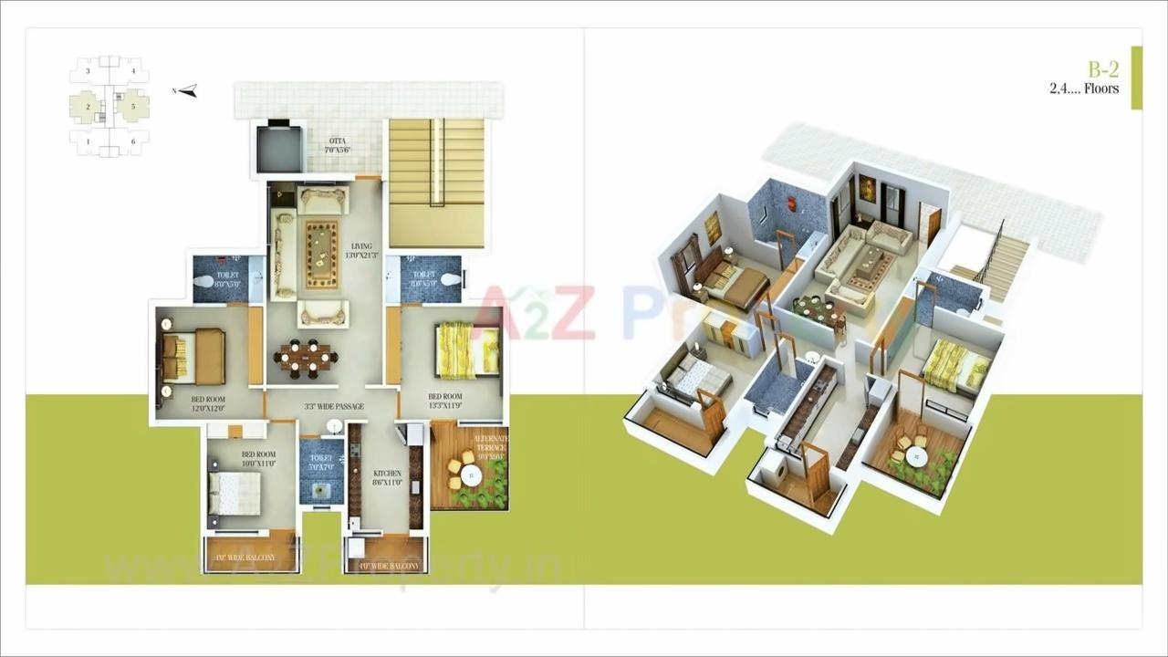 Layout of real estate project Janai   Balaji Apartments located at Nagpur-m-corp, Nagpur, Maharashtra