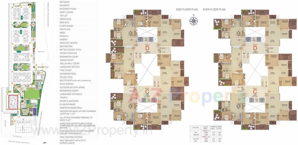 Layout of real estate project Jayanti Nagari Vii  J located at Besa, Nagpur, Maharashtra