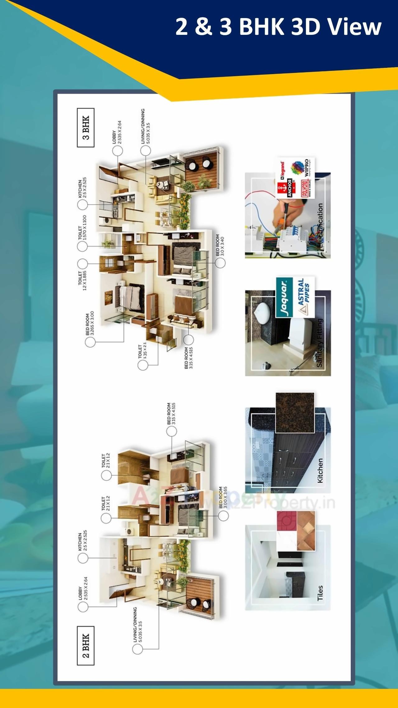 Layout of real estate project K Square Apartments located at Nagpur-m-corp, Nagpur, Maharashtra