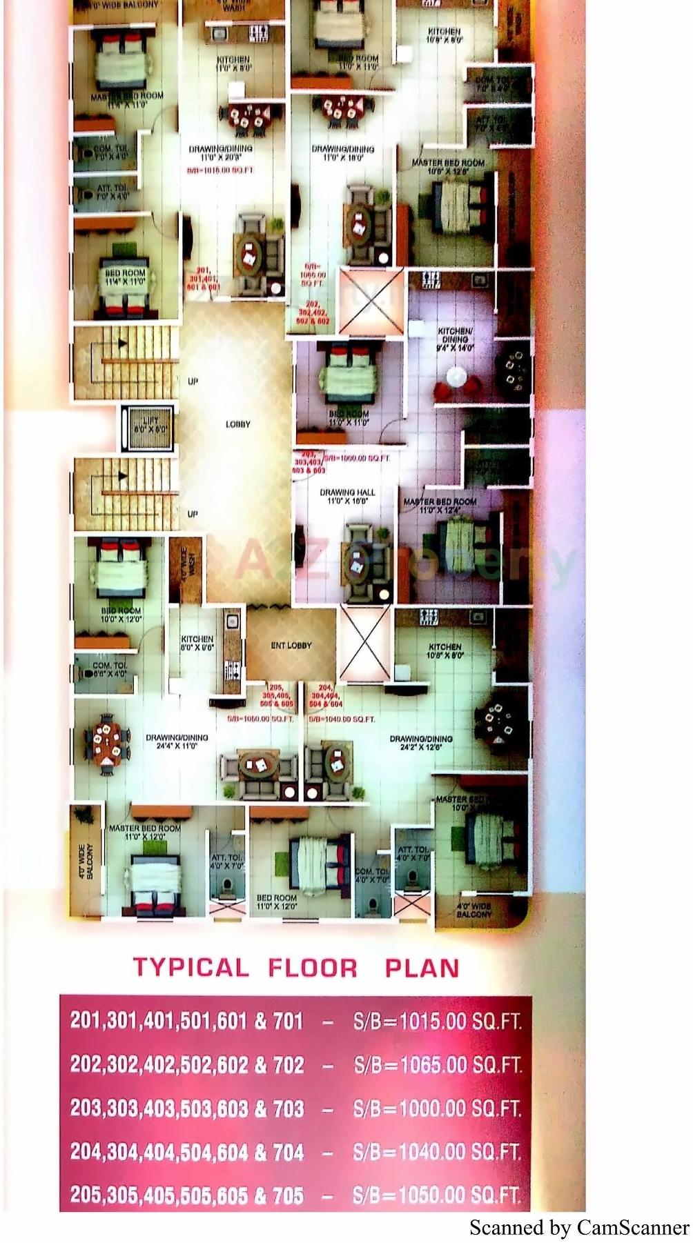 Layout of real estate project Kamal Paradise located at Nagpur-m-corp, Nagpur, Maharashtra