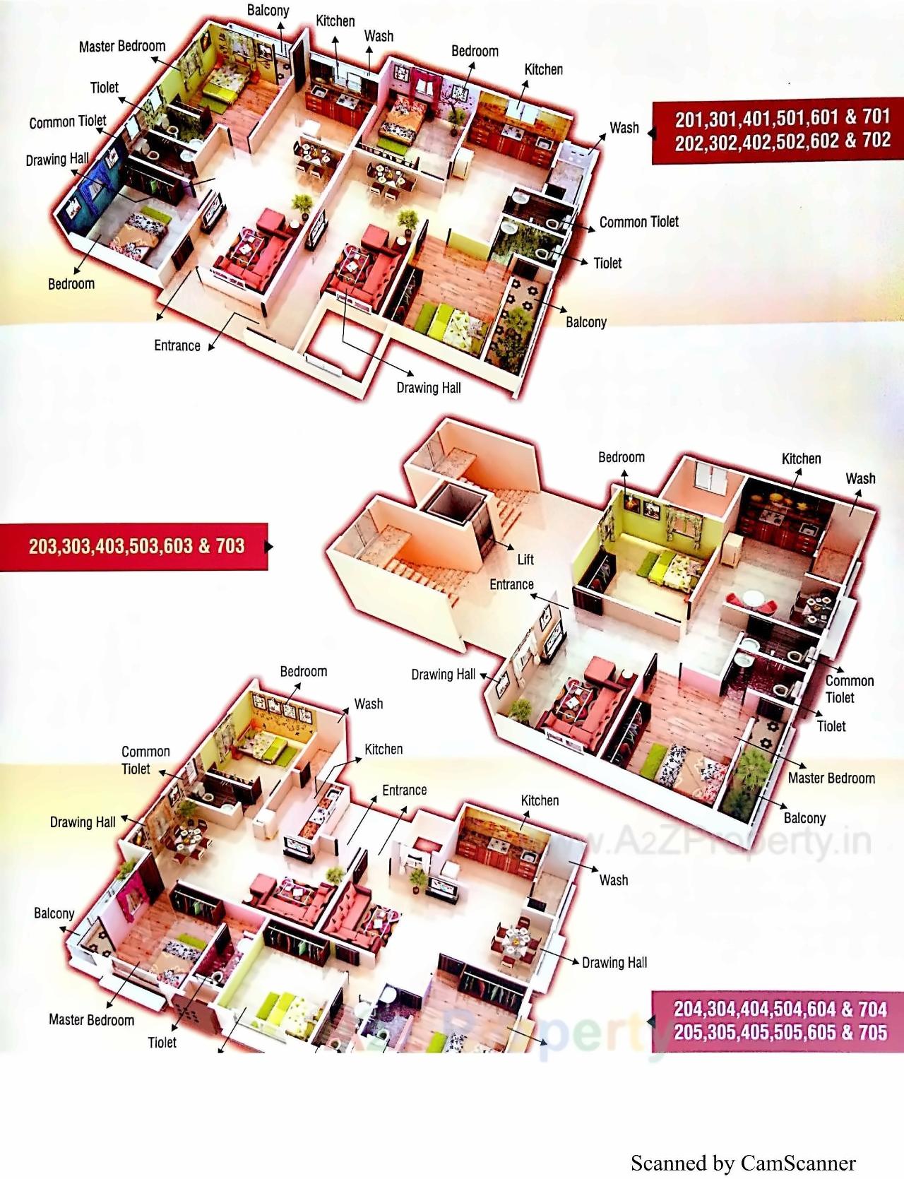 Layout of real estate project Kamal Paradise located at Nagpur-m-corp, Nagpur, Maharashtra