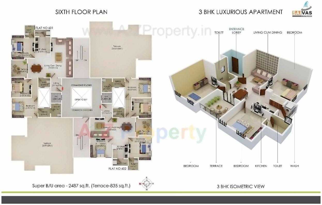 Layout of real estate project Koastal Apartments located at Nagpur-m-corp, Nagpur, Maharashtra