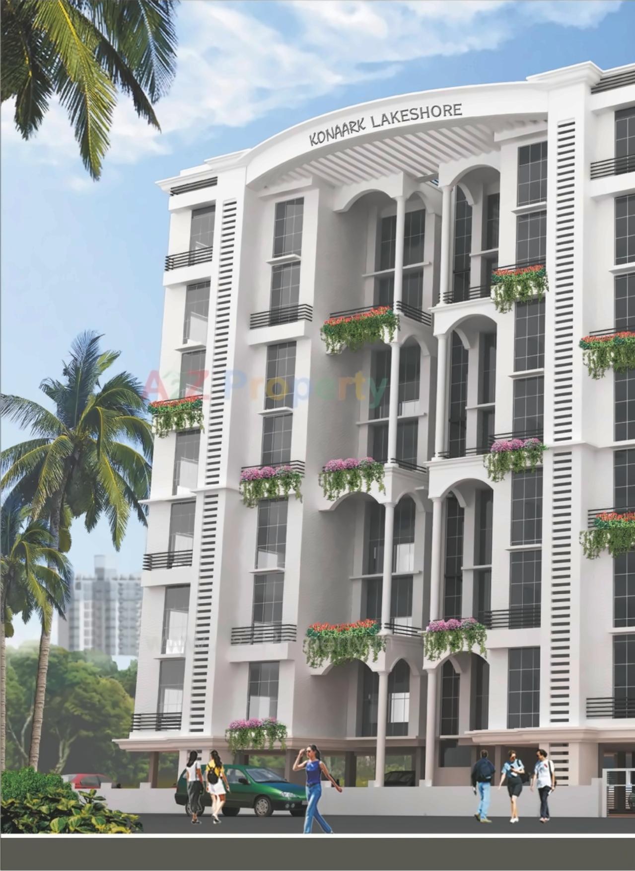 3D Elevation of real estate project Konaark Lakeshore located at Nagpur-m-corp, Nagpur, Maharashtra