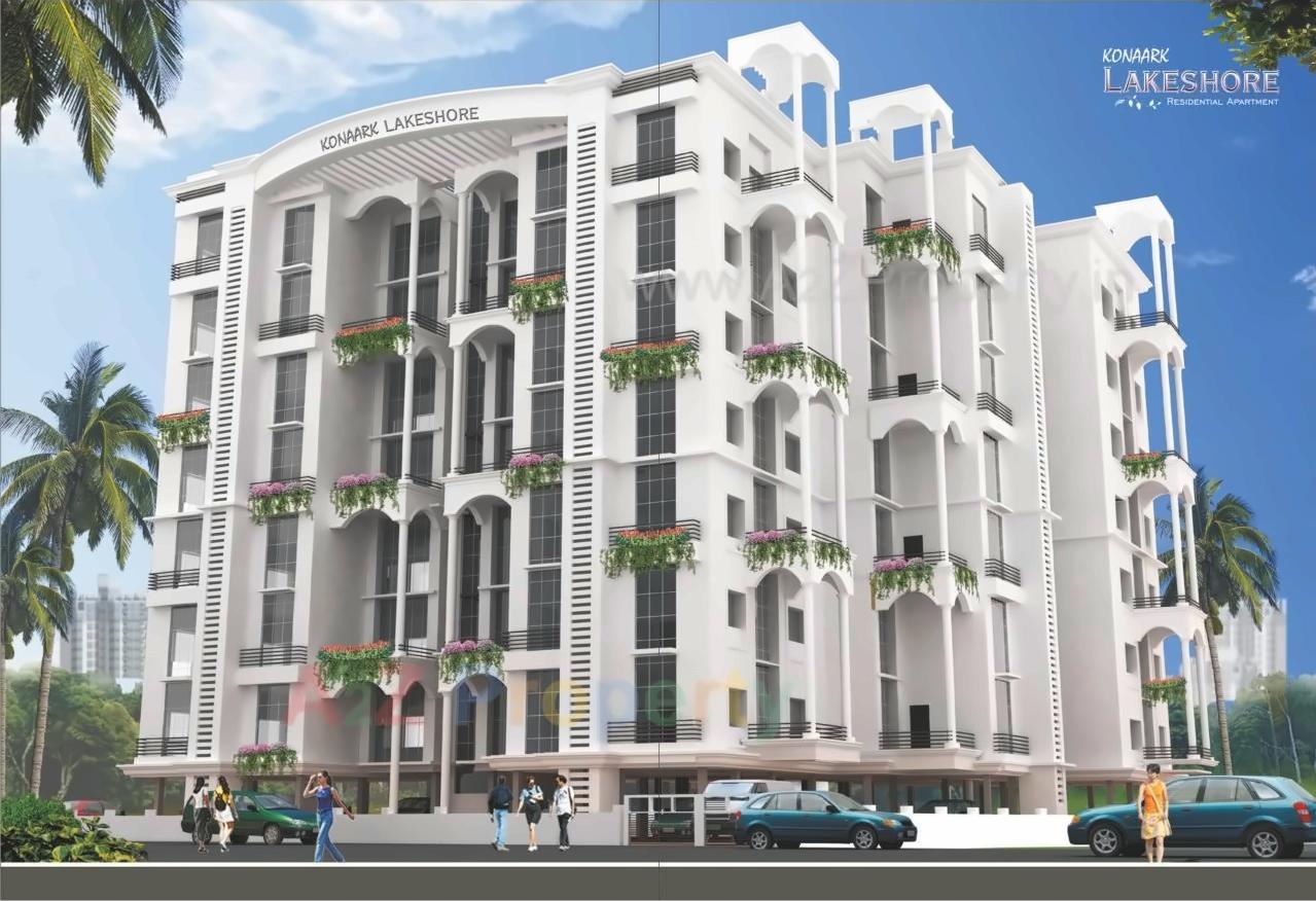 3D Elevation of real estate project Konaark Lakeshore located at Nagpur-m-corp, Nagpur, Maharashtra
