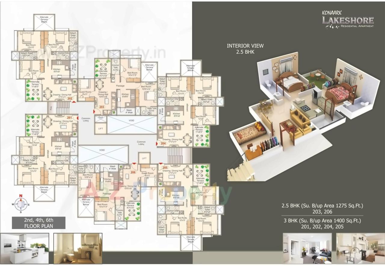 Layout of real estate project Konaark Lakeshore located at Nagpur-m-corp, Nagpur, Maharashtra