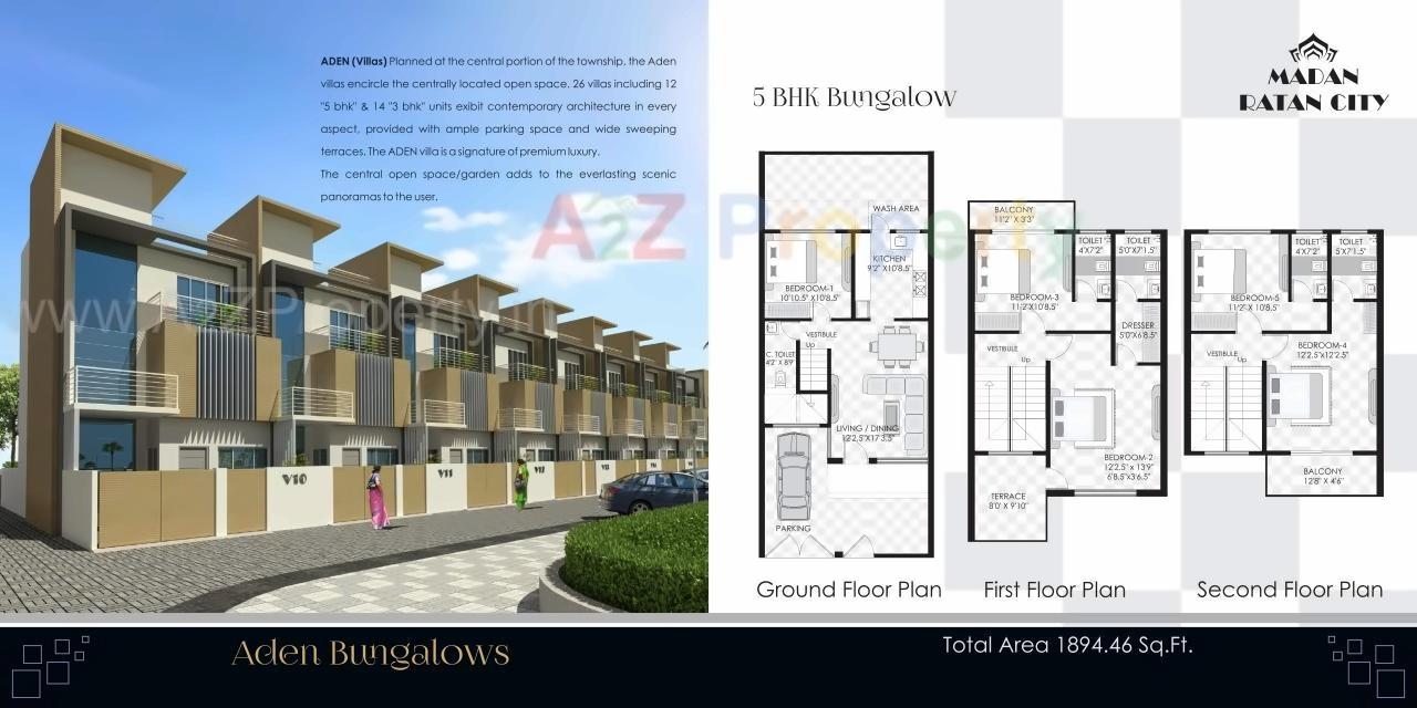 Layout of real estate project Madan Ratan City located at Nagpur-m-corp, Nagpur, Maharashtra