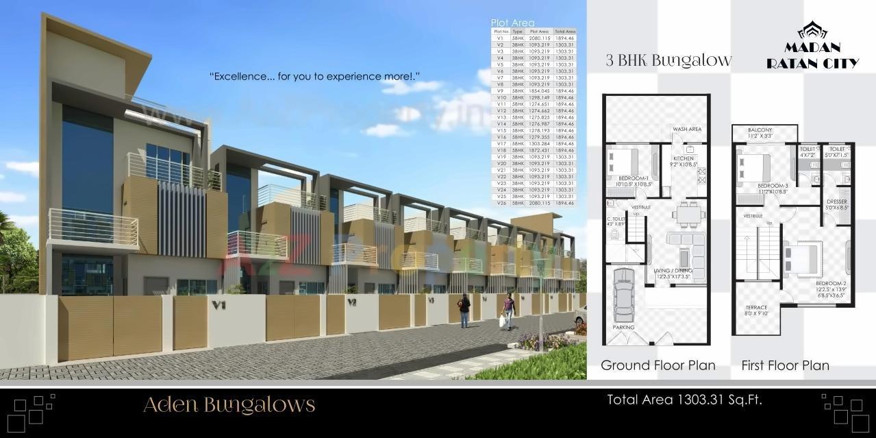 3D Elevation of real estate project Madan Ratan City located at Nagpur-m-corp, Nagpur, Maharashtra