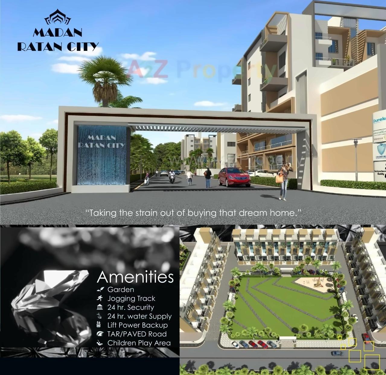 3D Elevation of real estate project Madan Ratan City located at Nagpur-m-corp, Nagpur, Maharashtra