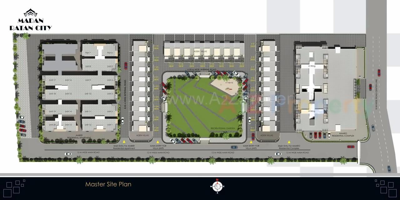 Layout of real estate project Madan Ratan City located at Nagpur-m-corp, Nagpur, Maharashtra