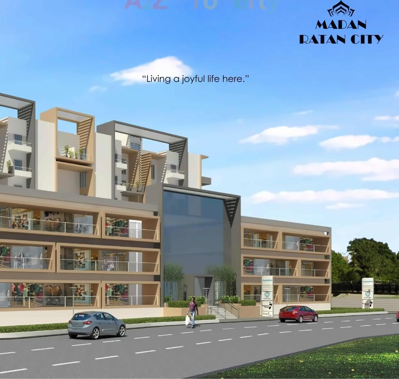 3D Elevation of real estate project Madan Ratan City located at Nagpur-m-corp, Nagpur, Maharashtra