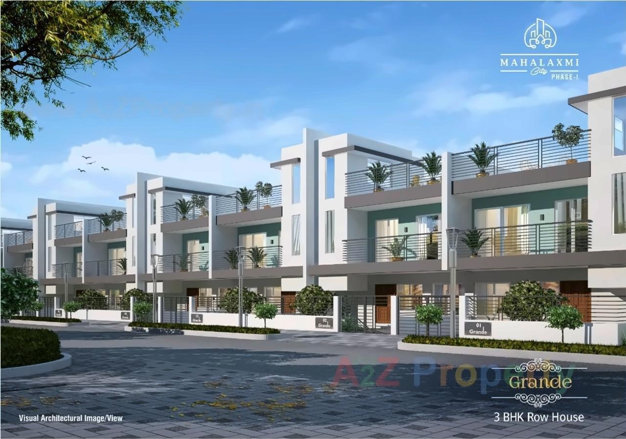 3D Elevation of real estate project Mahalaxmi City located at Bokhara, Nagpur, Maharashtra