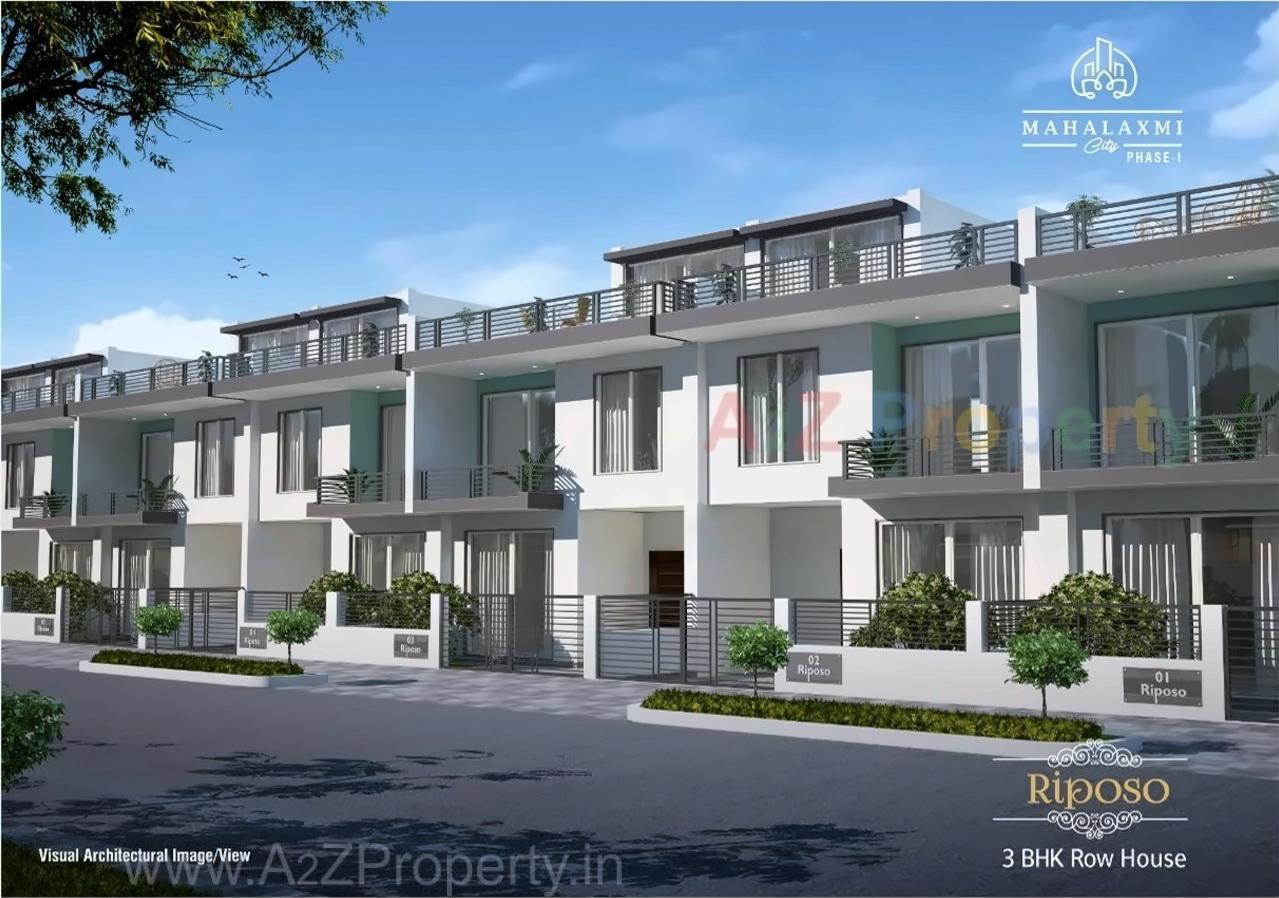 3D Elevation of real estate project Mahalaxmi City located at Bokhara, Nagpur, Maharashtra