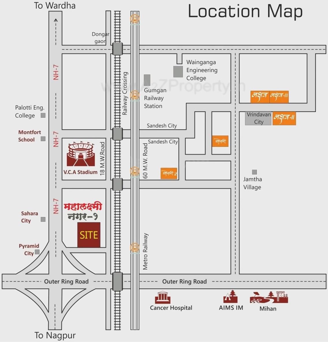  of real estate project Mahalaxmi Nagar located at Jamtha, Nagpur, Maharashtra