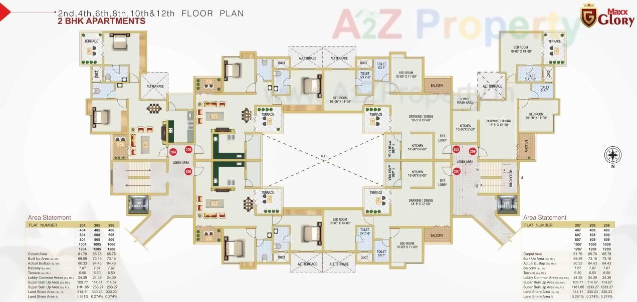 Layout of real estate project Maxx Glory located at Beltarodi, Nagpur, Maharashtra