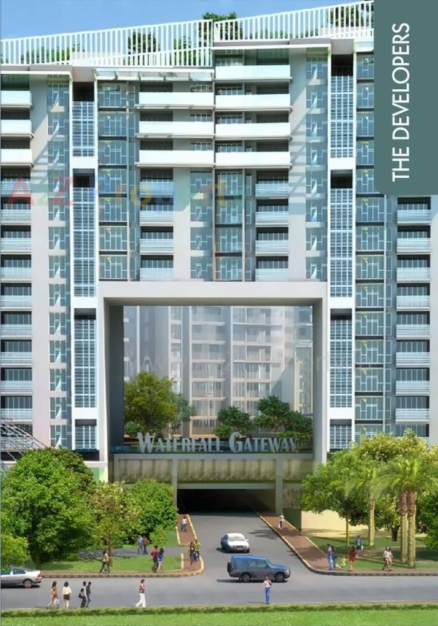 3D Elevation of real estate project Moraj Waterfall Gateway River Block located at Khapari, Nagpur, Maharashtra