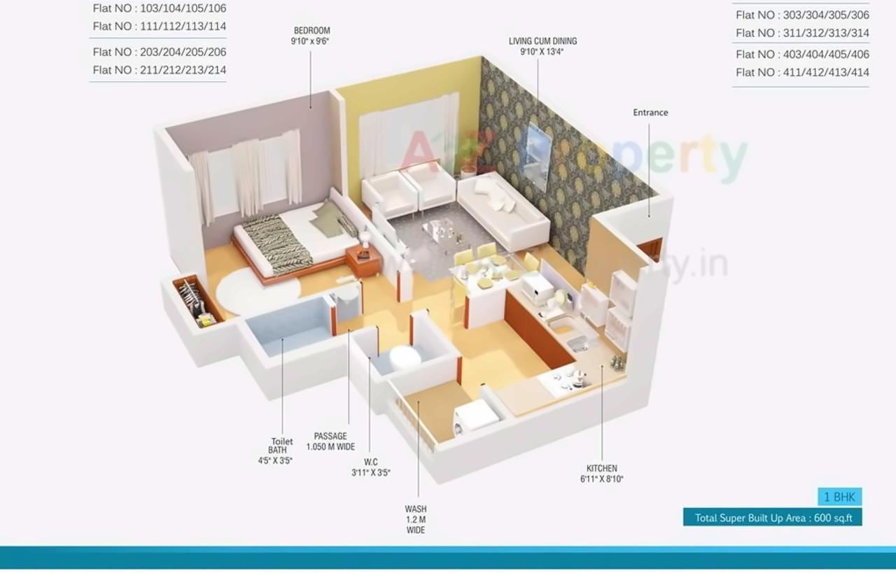 Layout of real estate project Morya Lotus located at Butibori, Nagpur, Maharashtra