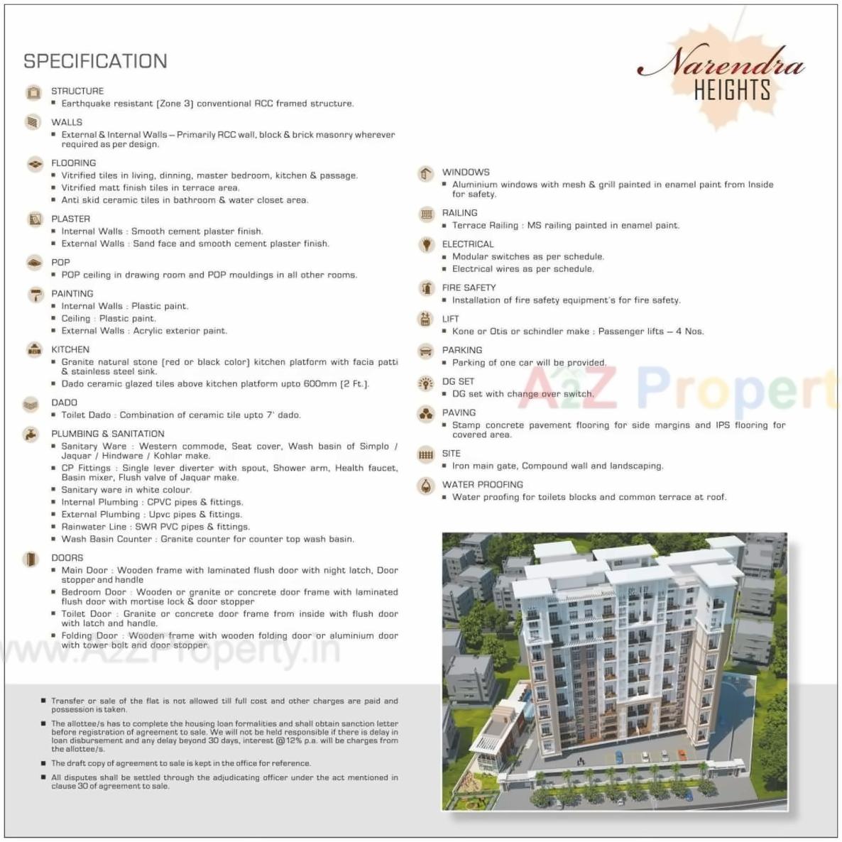  of real estate project Narendra Heights located at Nagpur-urban, Nagpur, Maharashtra
