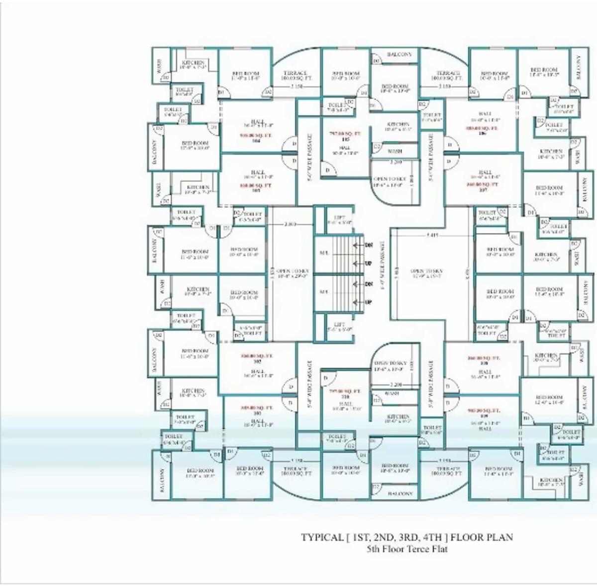 Layout of real estate project Neel Vihar located at Nagpur-m-corp, Nagpur, Maharashtra