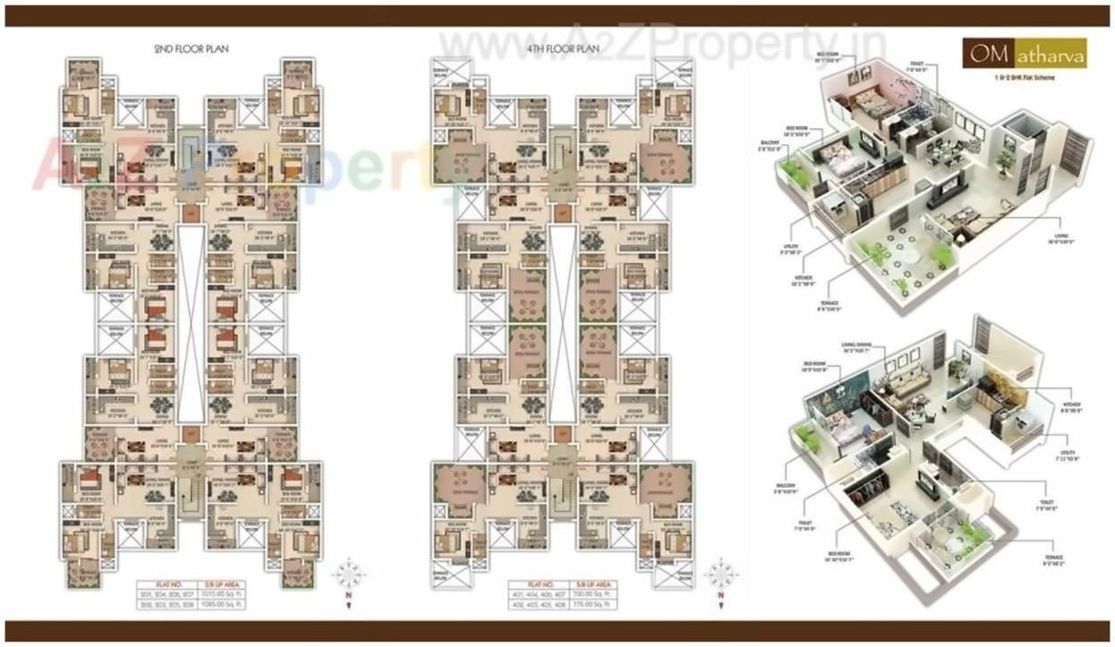 Layout of real estate project Om Atharva Aparatment located at Godhani-railway, Nagpur, Maharashtra