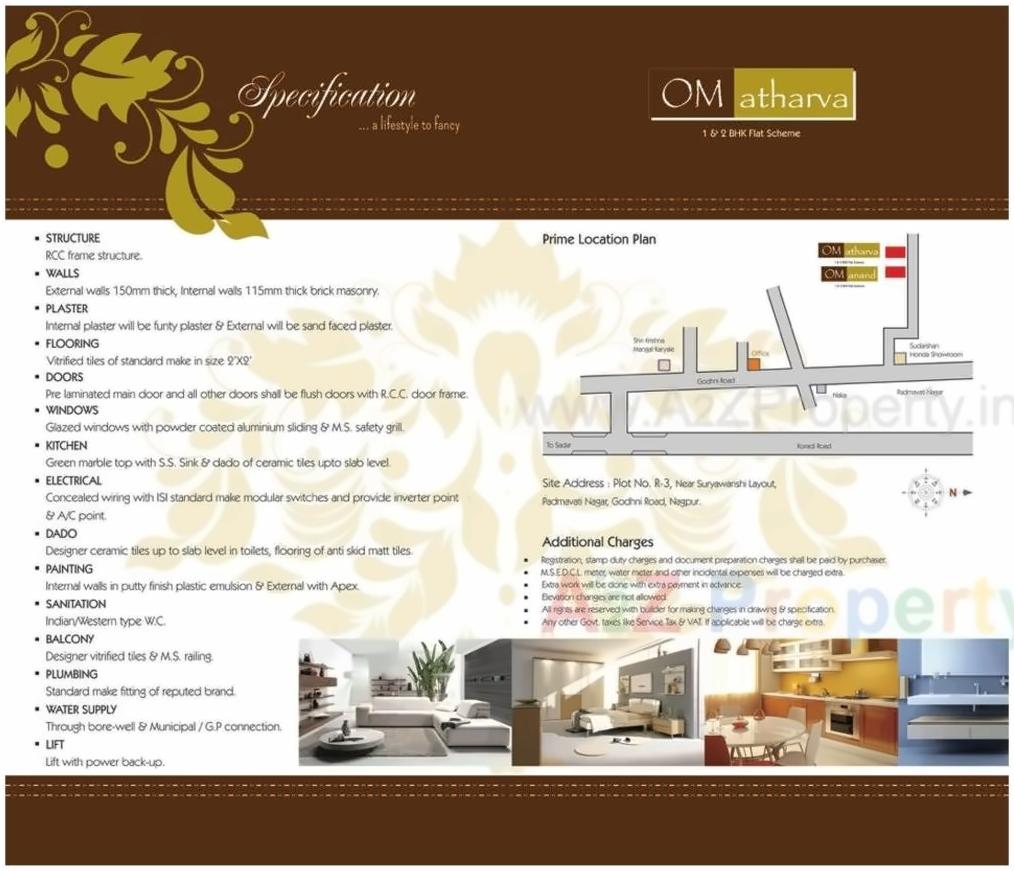  of real estate project Om Atharva Aparatment located at Godhani-railway, Nagpur, Maharashtra