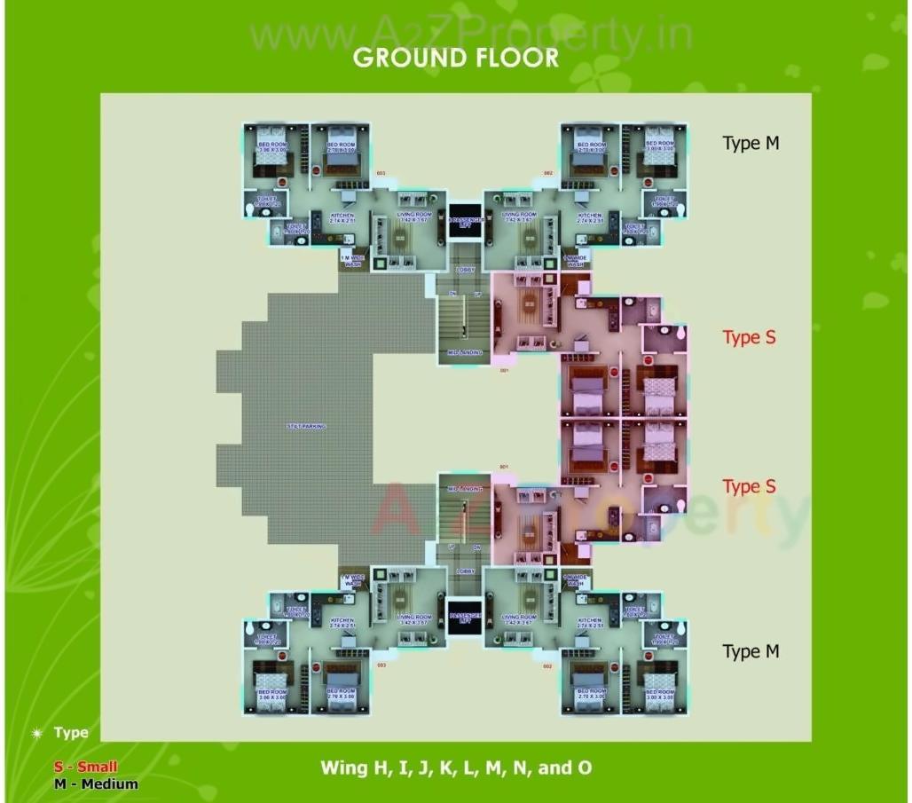 Layout of real estate project Paradise Hills New located at Wagdara-536084, Nagpur, Maharashtra