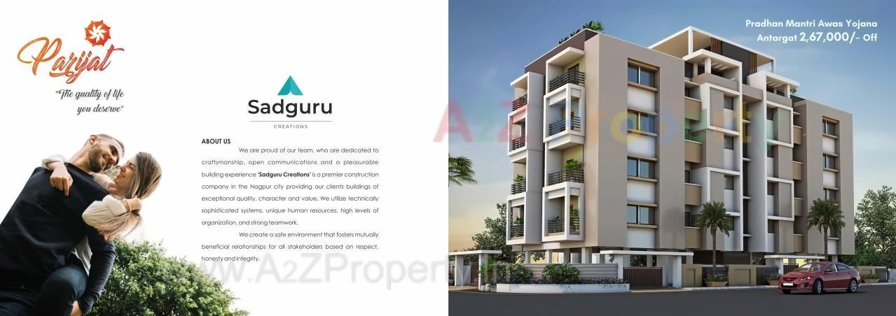 3D Elevation of real estate project Parijat located at Nagpur-m-corp, Nagpur, Maharashtra
